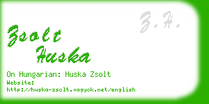 zsolt huska business card